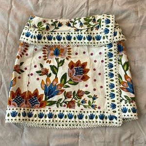 Farm Rio Garden Print Wrap Skirt size XS